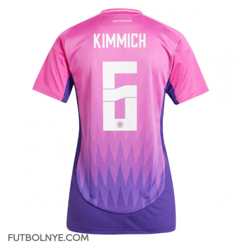 Camiseta Alemania Joshua Kimmich #6 Visitante Equipación para mujer Eurocopa 2024 manga corta